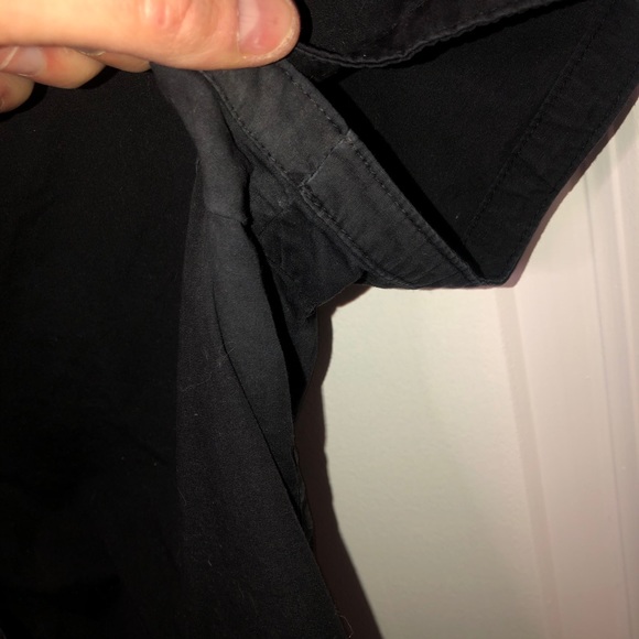 MNG black short sleeve dress shirt - Picture 6 of 12